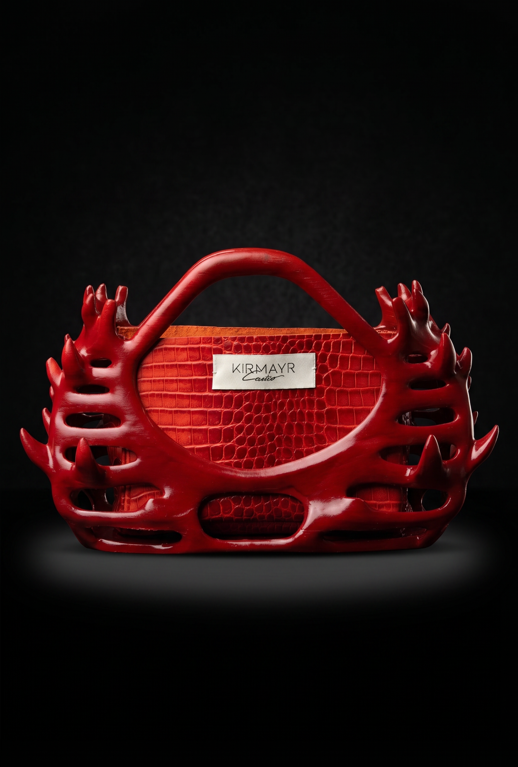 Le sac Kirmayr Castro, armature imprimée en 3D sur cuir croco