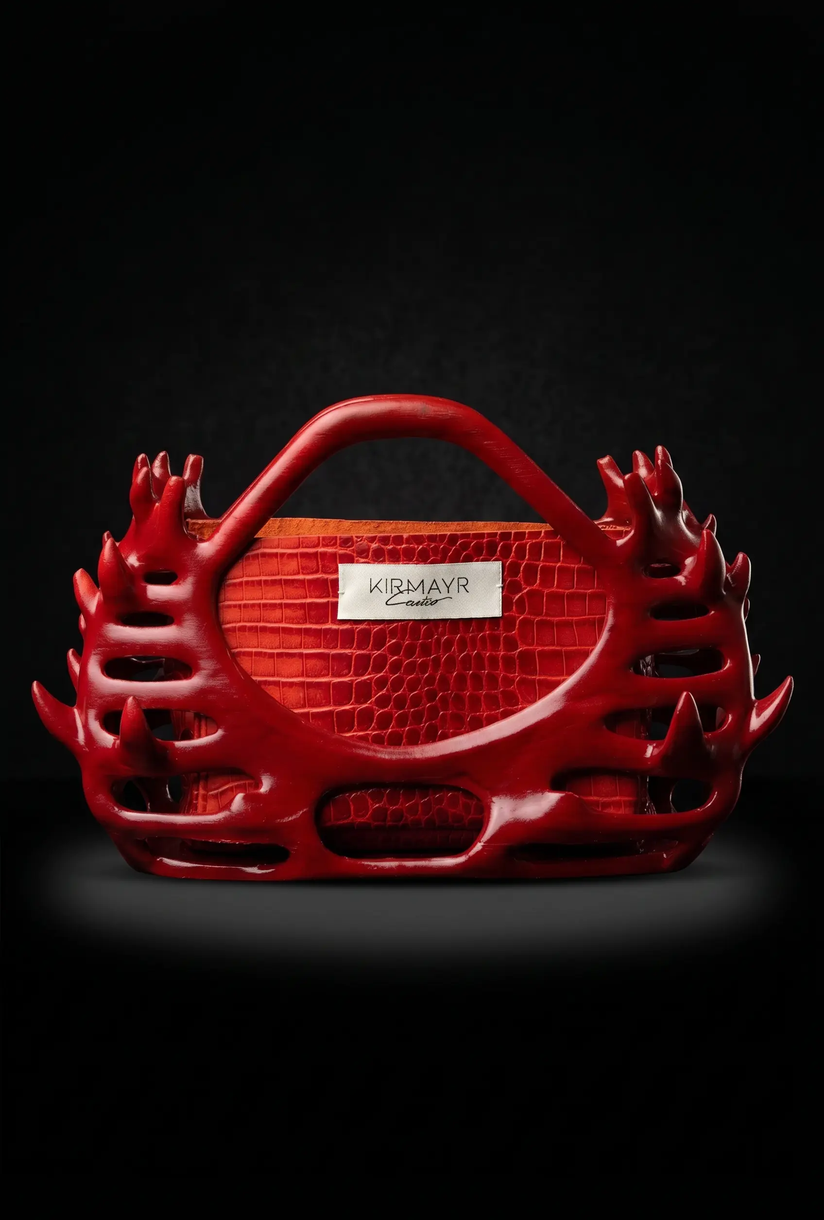 Le sac Kirmayr Castro, armature imprimée en 3D sur cuir croco